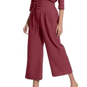 SeamsFriendly Cotton Waffle Calf Length Culottes